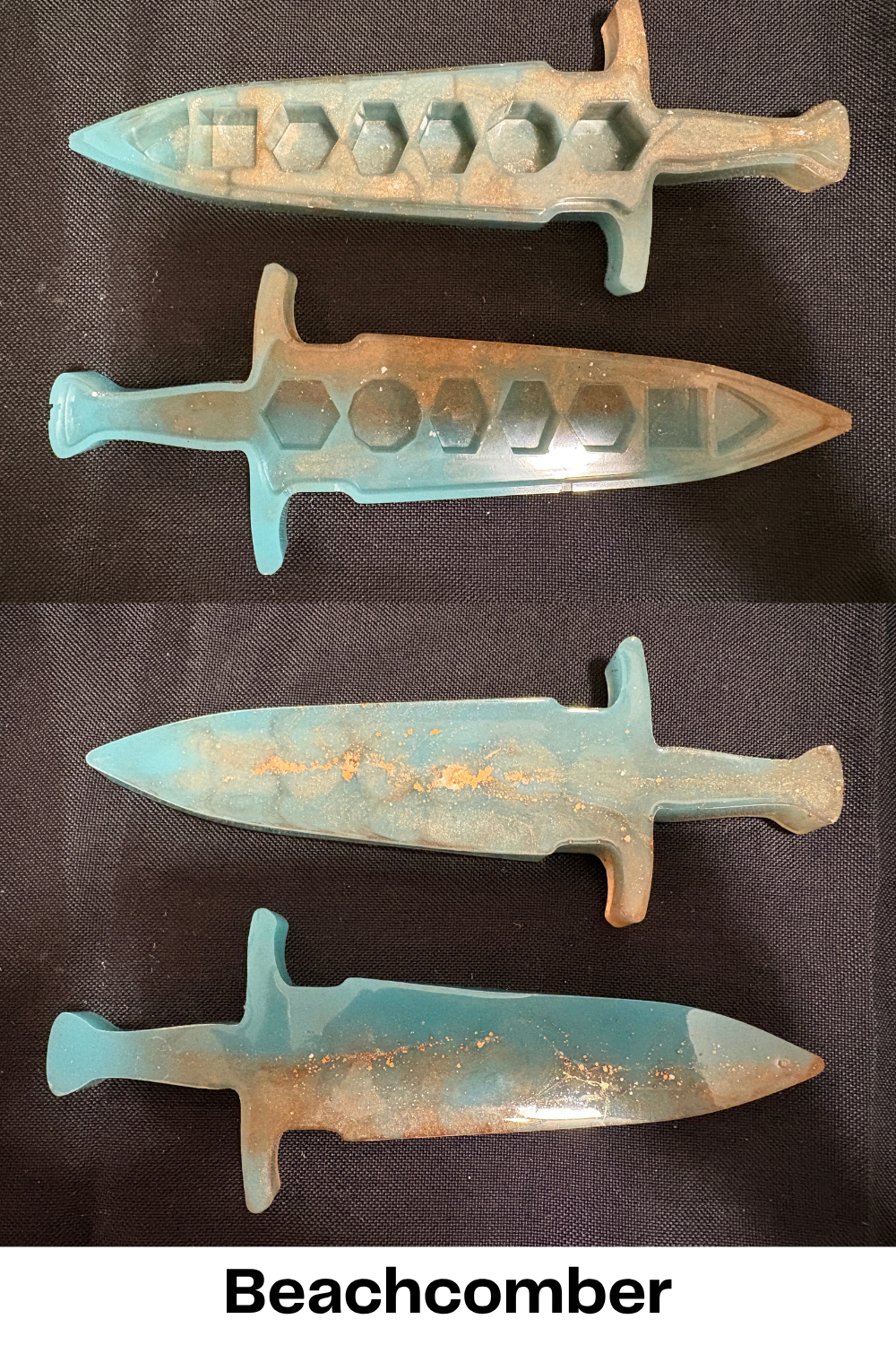 Sword-shaped dice box