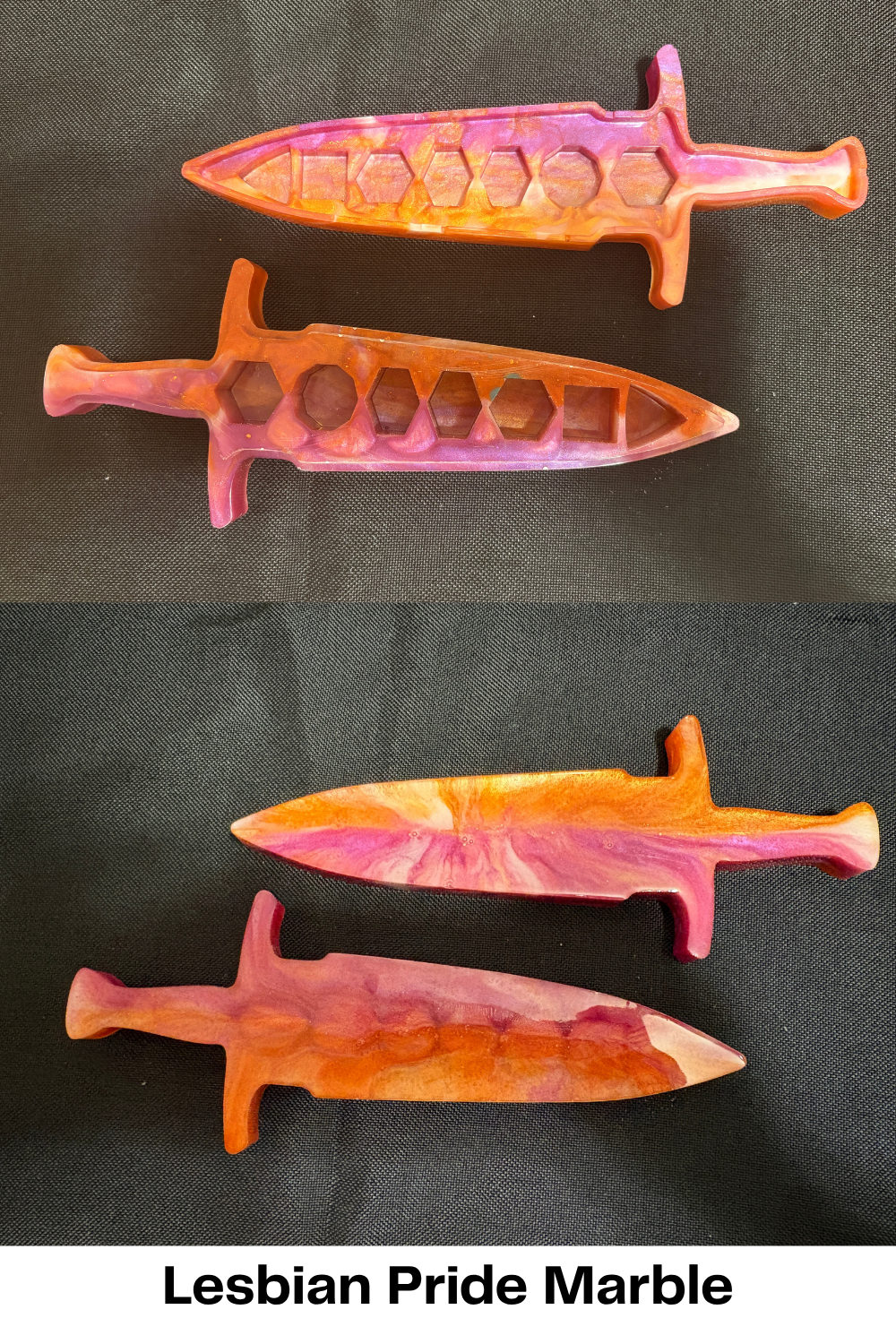 Sword-shaped dice box
