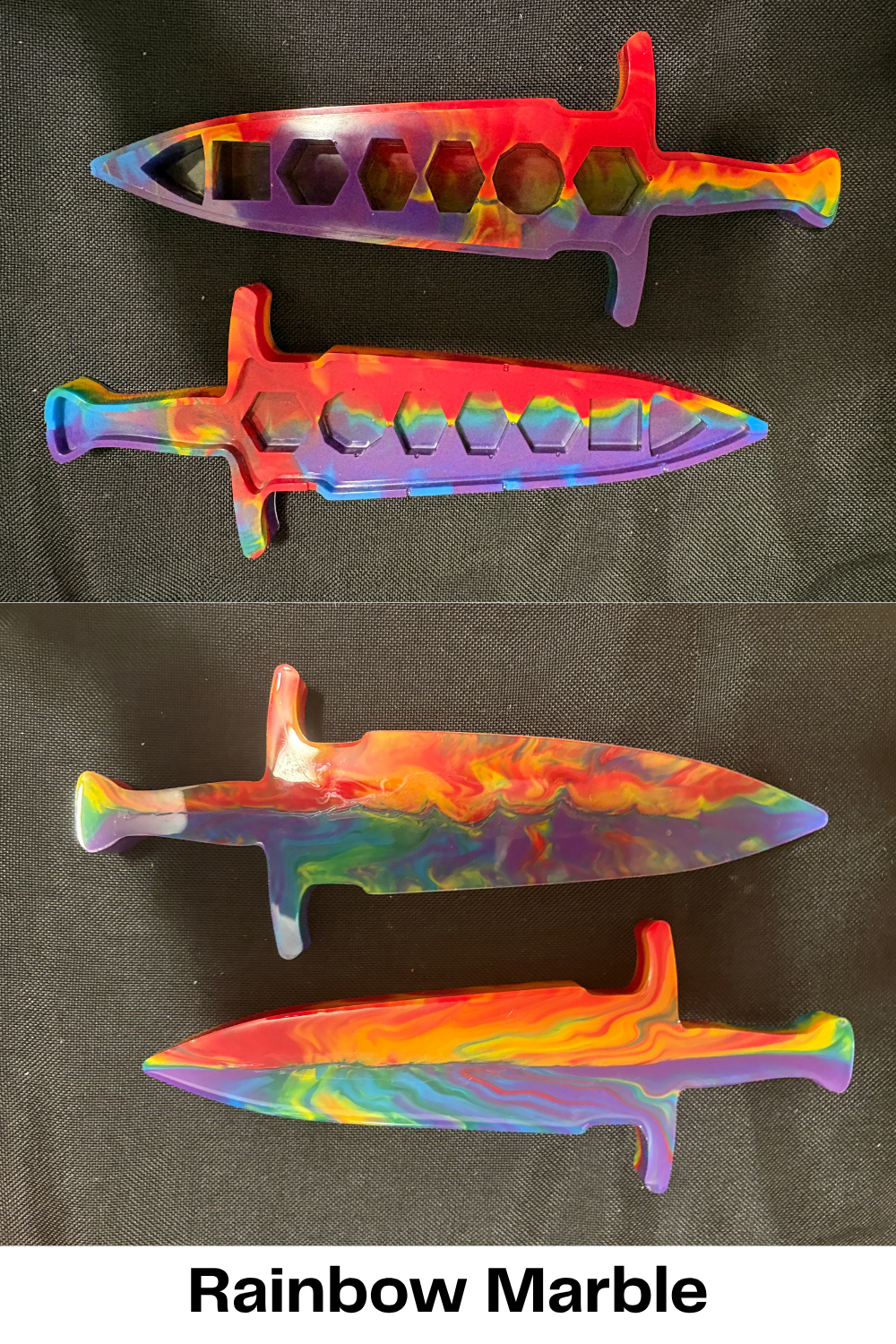 Sword-shaped dice box