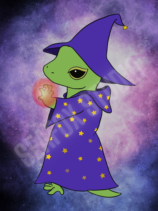 Lizard Wizard (print)