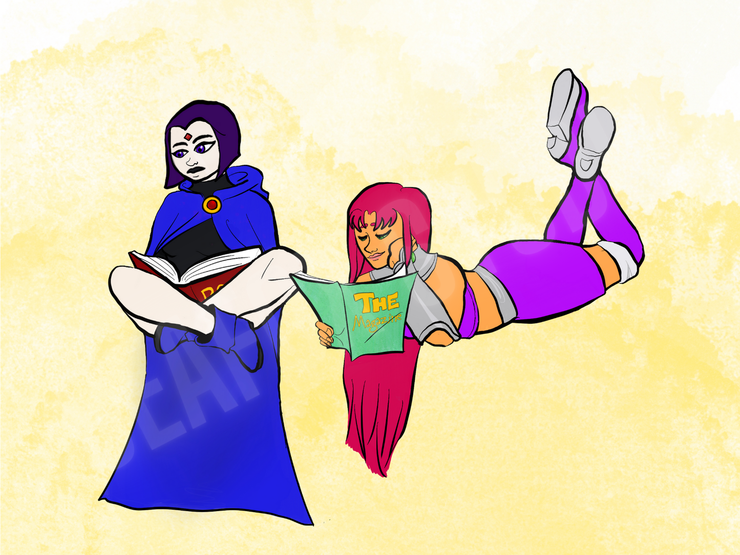 Starfire & Raven's Downtime (print)