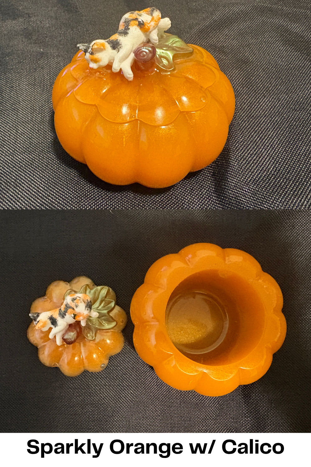 Pumpkin cat box